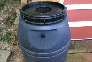 Rain barrels collect water and debris making a great habitat for mosquitoes